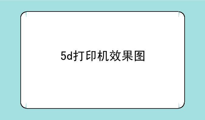 5d打印机效果图