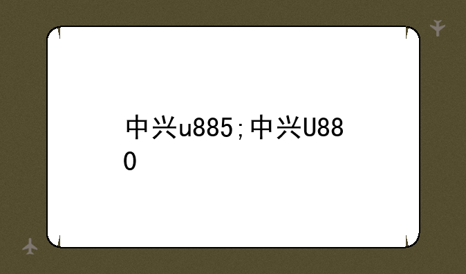 中兴u885;中兴U880