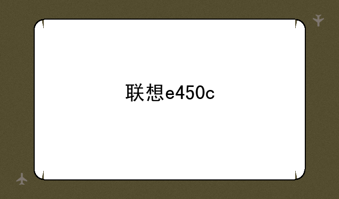 联想e450c